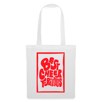 Tote Bag - white with red Print: Best cheer friendts
