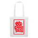 Tote Bag - white with red Print: Best cheer friendts