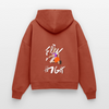 Fly High Boxy Organic Hoodie - heritage brown