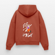 Fly High Boxy Organic Hoodie - heritage brown