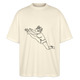 Cheer-Jump Oversized Organic T-shirt - natural raw