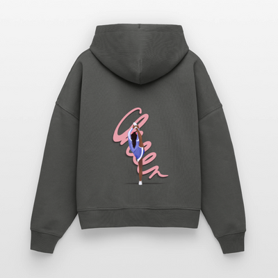 Cheer Stretch - Senior - Boxy  Organic Hoodie - anthracite