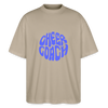 Cheercoach Oversized Organic T-shirt - stone