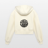 Cheerleader Oversized Cropped Hooded Jacket - nature