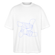 Cheerleading Basketkreuz Oversized Organic T-shirt - white