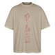 Cheerleading Stunt Oversized Organic T-shirt - stone