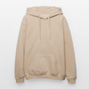Groupstunt Hoodie One Line Scorpion - Cheerleader in der Farbe Sand ist hier von vorn zu sehen. Vorne ist kein Motiv. Der Pullover hat eine Kapuze mit Kordeln und eine Kangerootasche.