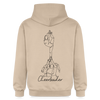 Groupstunt Hoodie mit dem Backprint: One Line Scorpion - Cheerleader. Es ist ein Kapuzenpullover, den man hier von hinten sieht.
