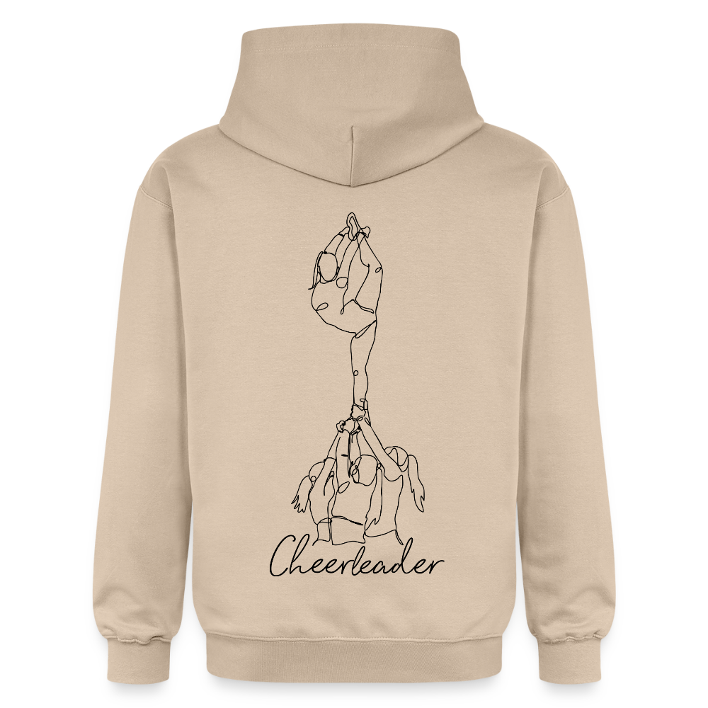 Groupstunt Hoodie mit dem Backprint: One Line Scorpion - Cheerleader. Es ist ein Kapuzenpullover, den man hier von hinten sieht.